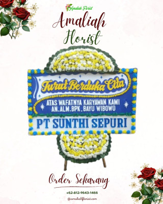 Papan Bunga Duka di Wonti